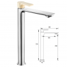 CHIC GRIFO LAVABO ALTO CROMO