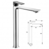 CHIC GRIFO LAVABO ALTO CROMO