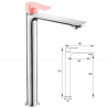 CHIC GRIFO LAVABO ALTO CROMO