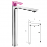 CHIC GRIFO LAVABO ALTO CROMO