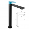 CHIC GRIFO LAVABO ALTO NEGRO