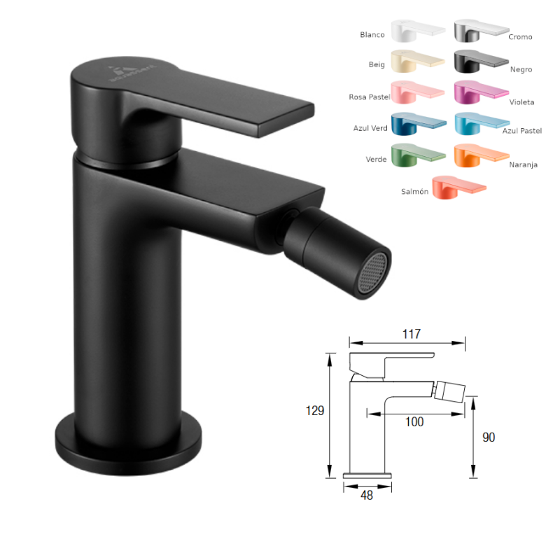 CHIC GRIFO BIDET NEGRO