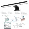 APLIQUE LUZ LED NEGRO 40CM 10W